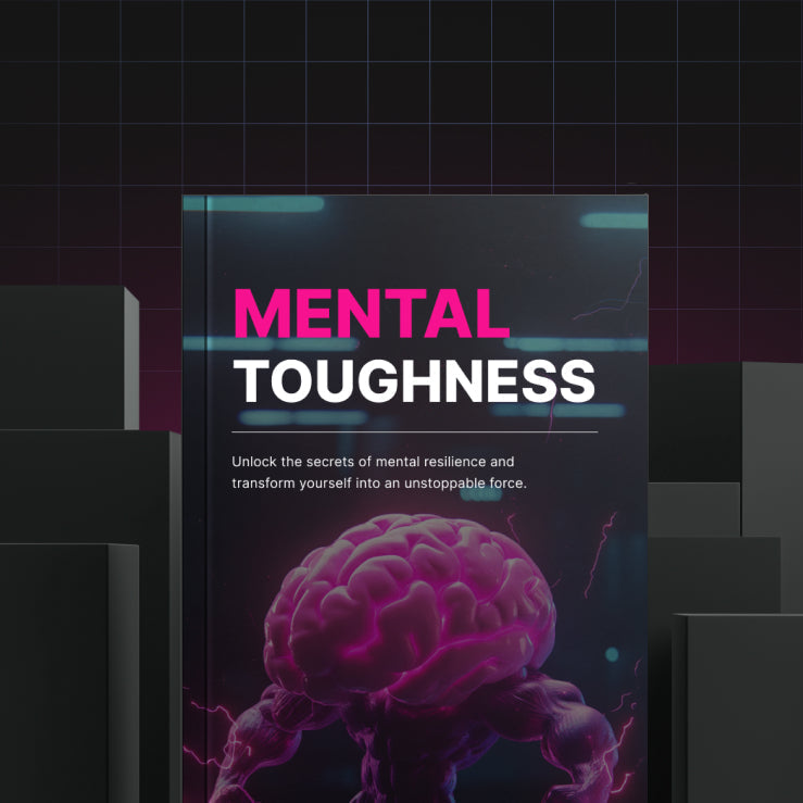 Mental Toughness - Bundle cover featuring a glowing pink brain graphic with bold text encouraging mental resilience and transformation into an unstoppable force.